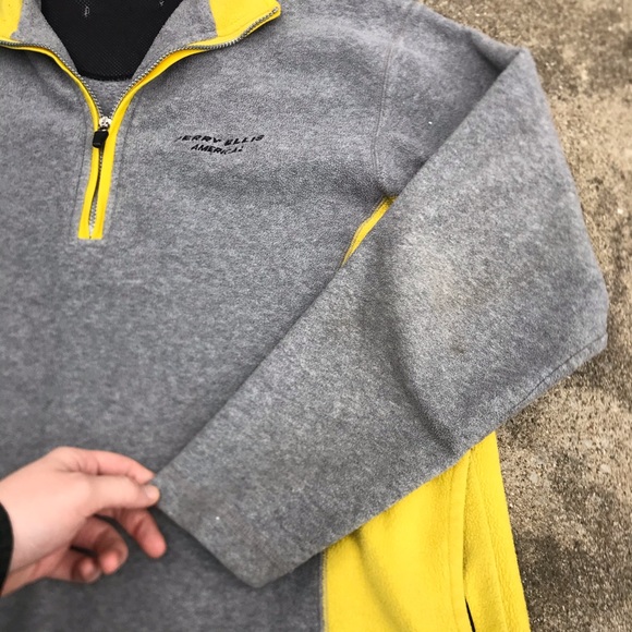 Vintage Perry Ellis Fleece Jacket 1/4 Zip Mens Large (G) - Picture 4 of 6